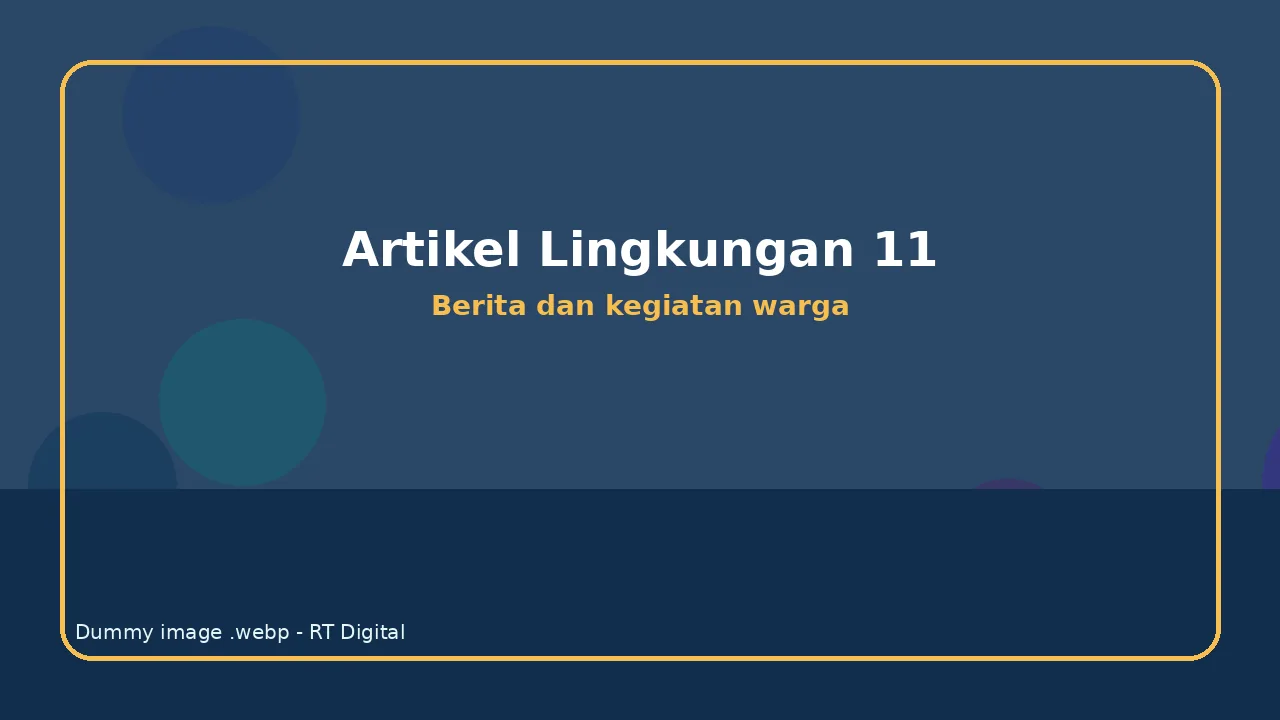 Kegiatan Lingkungan RT Digital Nomor 10