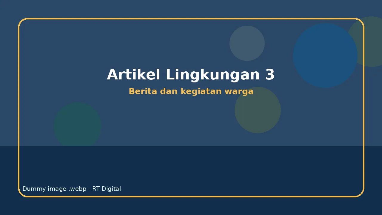 Kegiatan Lingkungan RT Digital Nomor 14