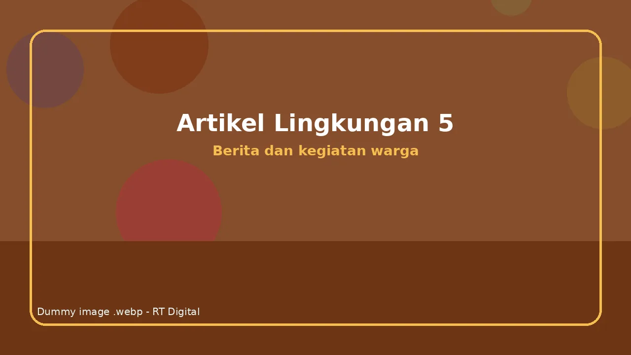 Kegiatan Lingkungan RT Digital Nomor 16