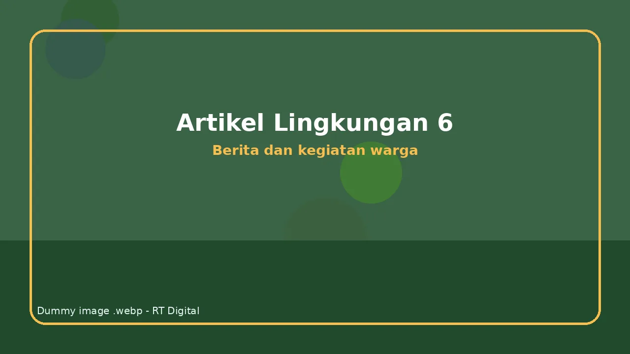 Kegiatan Lingkungan RT Digital Nomor 17