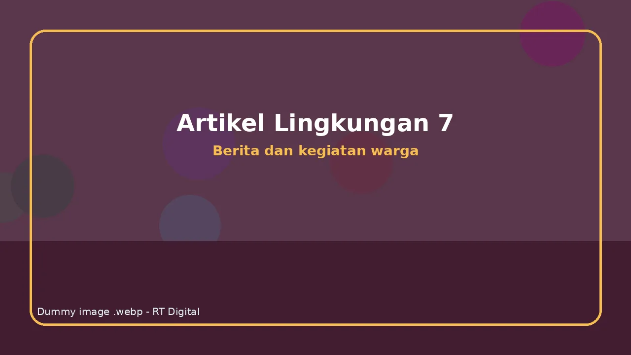 Kegiatan Lingkungan RT Digital Nomor 18