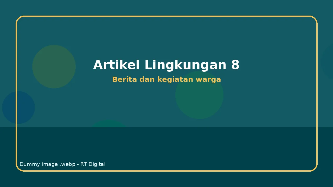 Kegiatan Lingkungan RT Digital Nomor 19