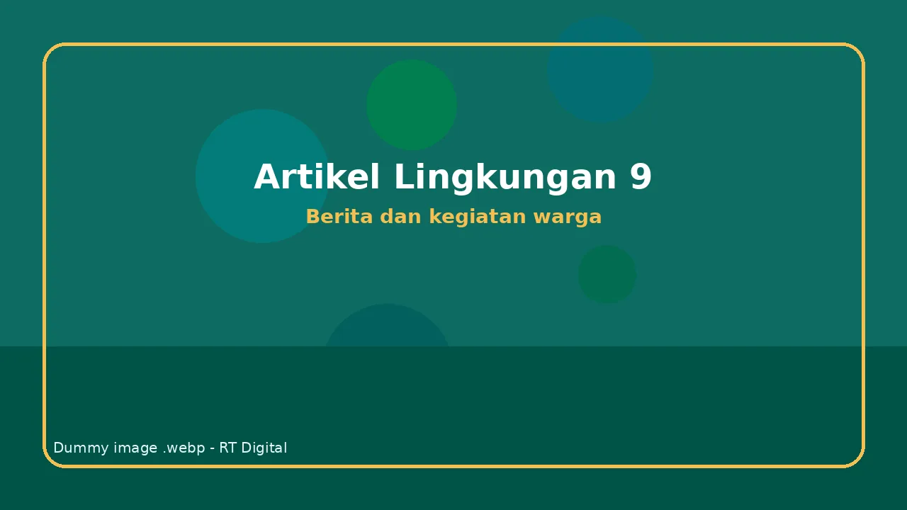 Kegiatan Lingkungan RT Digital Nomor 20