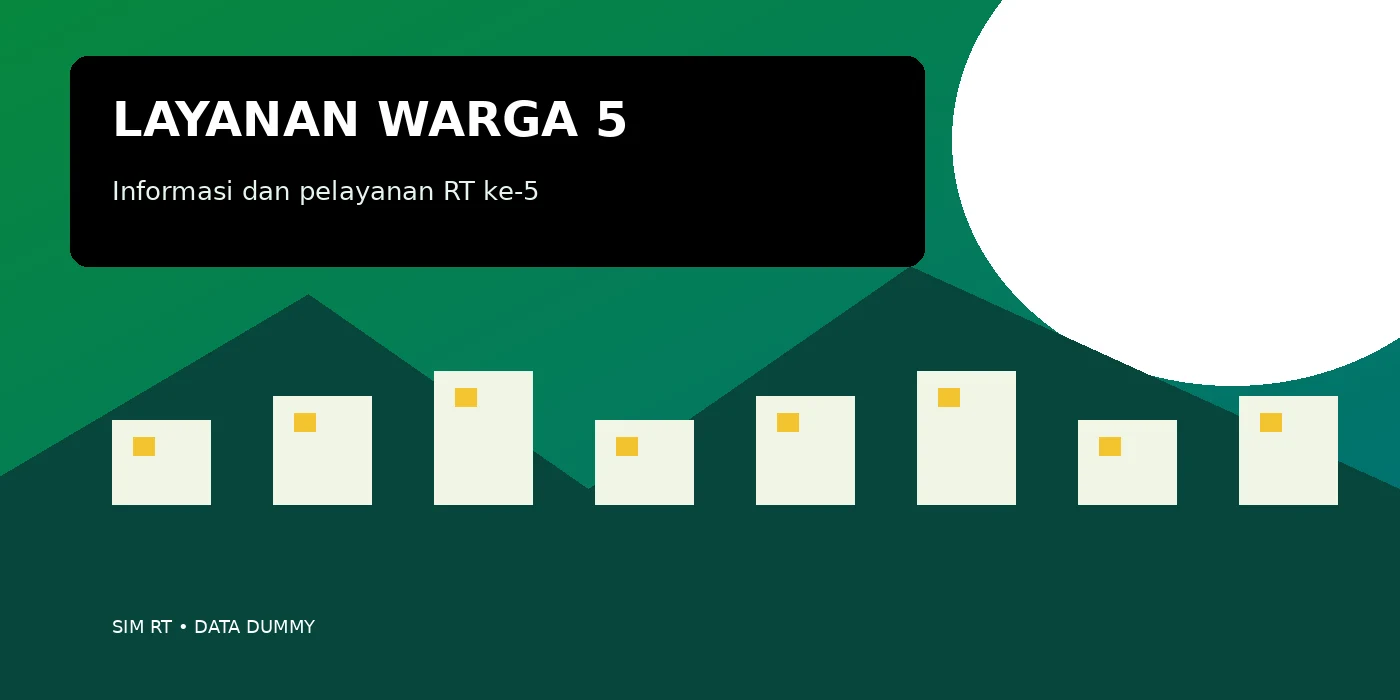 Layanan dan Informasi RT 5